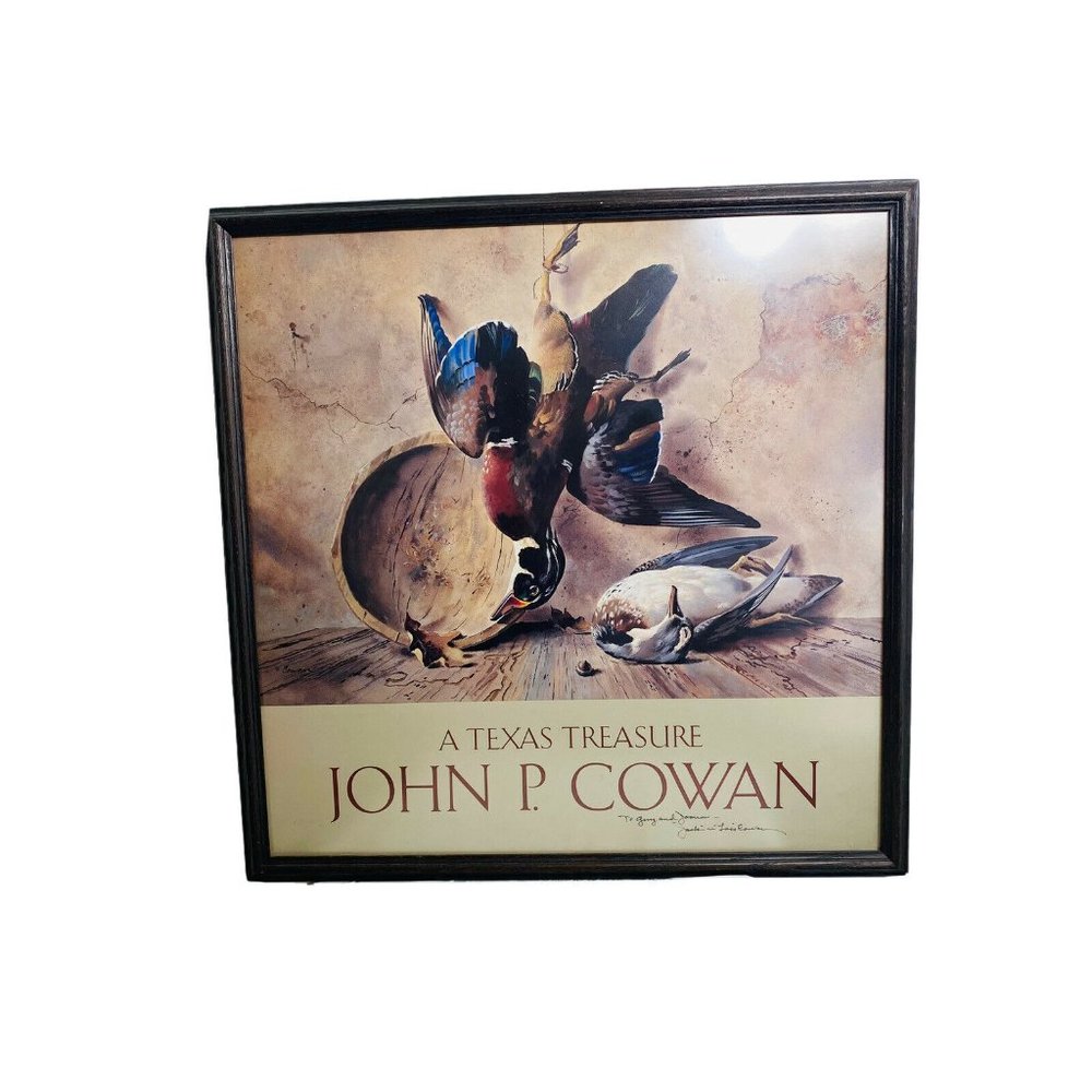 A Texas Treasure John P Cowan-Signed Framed